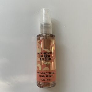 Bath & Body Works Hand Sanitizer Spray Anti Bacterial 1 oz Mini Peach Bellini